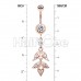 Rose Gold Falling for You Belly Button Ring