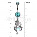 Black Mother of Dragons Belly Button Ring