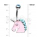 Stay Magical Unicorn Belly Button Ring