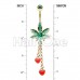 Royal Highness Cannabis Pot Leaf Dangle Belly Button Ring