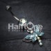 Dragonfly Glam Belly Button Ring