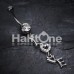 Dazzling Love Belly Button Ring