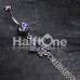 Star Sparkle Chain Drop Dangle Belly Button Ring