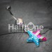 The American Star Flag Belly Button Ring
