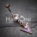 Vintage Boho Stone Spear Belly Button Ring