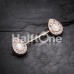 Rose Gold Opal Avice Nipple Barbell Ring