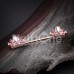 Rose Gold Tiara Crown Sparkle Nipple Barbell Ring