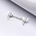 Butterfly Dangle Gem Nipple Barbell Ring