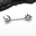 Dark Fairy Celestial Moon Starburst Nipple Barbell Ring