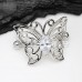 Butterfly Outline CZ Nipple Shield Ring