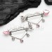 Cupid's Arrow Through my Heart Dangle Nipple Shield Ring