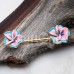 Hawaiian Plumeria Flower Nipple Barbell Ring