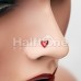 Blacken Devil's Heart Nose Stud Ring