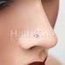 Rainbow Illuminating Moonstone Saturn Planet Nose Stud Ring