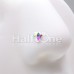 Iridescent Diamond Shaped Gem Nose Stud Ring