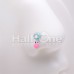 Kawaii Animal Lover Dog Cat Paw Heart Dangle Nose Stud Ring