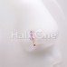 Golden Opal Moon Dangle Nose Stud Ring