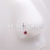 Dagger Heart Blood Gem Nose Stud Ring