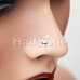 Alien Head L-Shape Nose Ring
