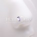 Emerald Cut Rectangle Shape Gem L-Shaped Nose Ring