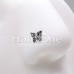 Fluttering Butterfly L-Shape Nose Ring