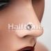 Ornate Filigree Opal Sparkle Nose Stud Ring