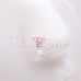 Sweet Kawaii Coquette Bow Pearl Dangle Nose Stud Ring
