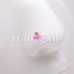 Golden Pink Kawaii Cherry Cherries L-Shaped Nose Ring