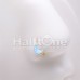 Golden Celestial Glitter Pastel Moon Bendable Nose Hoop