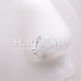 Cubic CZ Baguette Gem Bendable Nose Hoop