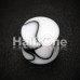 Marble Swirl Acrylic Double Flared Ear Gauge Plug