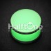 Neon Colored Acrylic No Flare Ear Gauge Plug