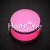 Neon Colored Acrylic No Flare Ear Gauge Plug