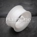 Solid Smooth Flared Screw-Fit Ear Gauge Tunnel Plug