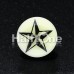 Glow in the Dark Nautical Star Single Flared Ear Gauge Plug