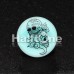 Glow in the Dark Floral Sugar Skull Single Flared Ear Gauge Plug