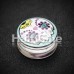 Diamond Eyes Sugar Skull Clear UV Single Flared Ear Gauge Plug