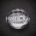 Houndstooth Clear UV Double Flared Ear Gauge Plug