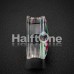 Hawaiian Flower Print Acrylic UV Double Flared Ear Gauge Plug