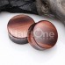 Red Tiger Eye Natural Stone Double Flared Ear Gauge Plug