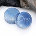 Blue Aventurine Natural Stone Double Flared Ear Gauge Plug