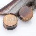 Yellow Tiger Eye Natural Stone Double Flared Ear Gauge Plug