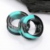 Dark Galaxy Flexible Silicone Double Flared Ear Gauge Tunnel Plug