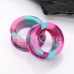 Cosmic Flexible Silicone Double Flared Ear Gauge Tunnel Plug