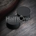 Soft Touch Silicone Coated Solid Double Flared Ear Gauge Plug