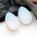 Teardrop Opalite Stone Double Flared Ear Gauge Plug