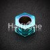 Colorline Hexa Bolt Screw-Fit Ear Gauge Tunnel Plug