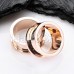 Rose Gold Steel Screw-Fit Ear Gauge Tunnel Plug