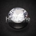 Hollow Magnum CZ Press Fit Double Flared Ear Gauge Plug