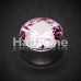 Hollow Magnum CZ Press Fit Double Flared Ear Gauge Plug